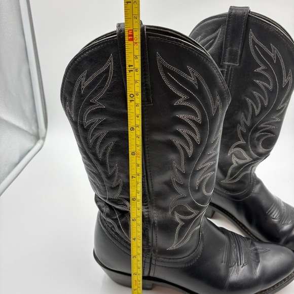 Laredo Kadi Women's Black Leather Western Cowboy Boots Style 5740 Sz 7M  Fox - Picture 8 of 16